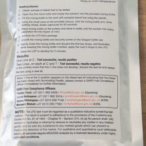 Authentix LFD test kit box of 10 – additional product view